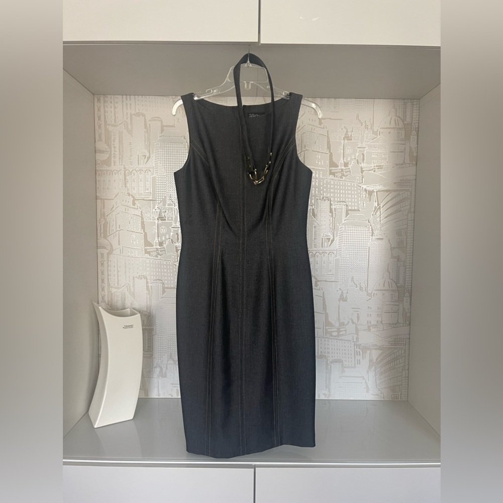 Cache Contour Collection Midi Sleeveless Dress Gr… - image 1